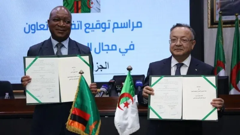 التوقيع على مذكرة تعاون في مجال البحث العلمي بين الجزائر وزامبيا