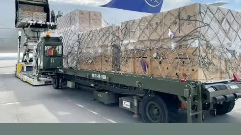 وصول الطائرة الإغاثية السعودية الـ 21 حاملة مساعدات للشعب الأوكراني