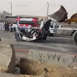ضبط سائق النقل المتسبب في انقلاب حمولة سيارته بالطريق الدائري