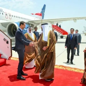 رئيس سورية يصل إلى البحرين للمشاركة في القمة العربية الثالثة والثلاثين