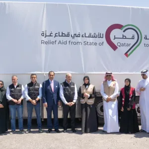 شحنة مساعدات قطرية جديدة تصل إلى الأردن لدعم الأشقاء الفلسطينيين في غزة
