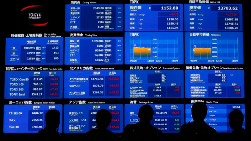 تباين أداء الأسهم الآسيوية مع ارتفاع الين الياباني