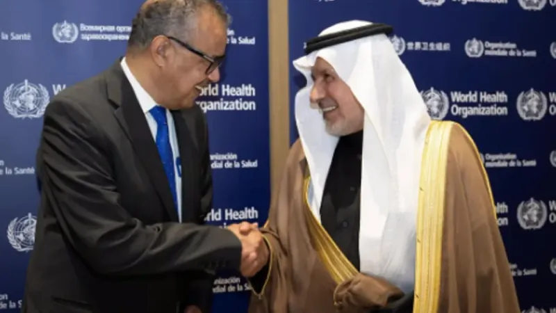 الدكتور الربيعة يلتقي المدير العام لمنظمة الصحة العالمية ويبحثان تعزيز التعاون