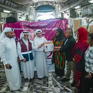 وصول طائرة قطرية ثانية لمدينة كلمنجارو تحمل مساعدات للمتضررين من الفيضانات في تنزانيا
