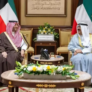 أمير الكويت يستقبل الأمير تركي بن محمد بن فهد ويستعرضان العلاقات الأخوية الراسخة بين البلدين