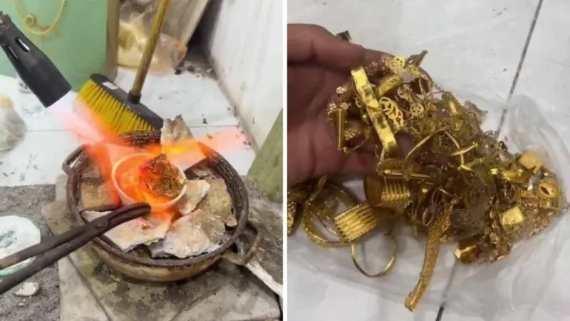 بالفيديو.. "مختص" يكشف سبب كسر الذهب القديم بعد شرائه من الزبائن وعدم عرضه للبيع مرة أخرى