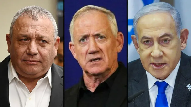 صحيفة عبرية: توقعات بانهيار حكومة الطوارئ قريبا واستقالة غانتس وآيزنكوت