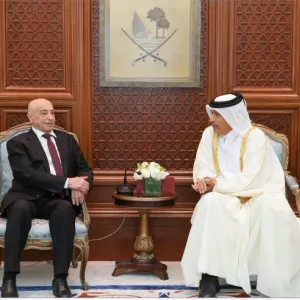 رئيس مجلس الشورى يجتمع مع رئيس مجلس النواب الليبي