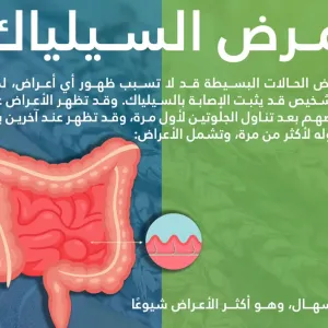 4 أعراض لمرض "السيلياك" يوضحها "تجمع الرياض الصحي"