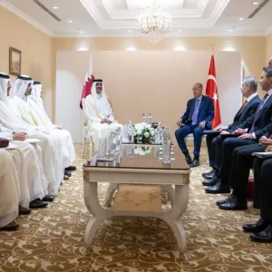 أمير قطر يلتقي رئيس تركيا على هامش قمة منظمة شنغهاي