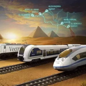 أول ظهور للقطار المصري السريع (صور)