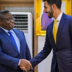 شخبوط بن نهيان يلتقي رئيس سيراليون