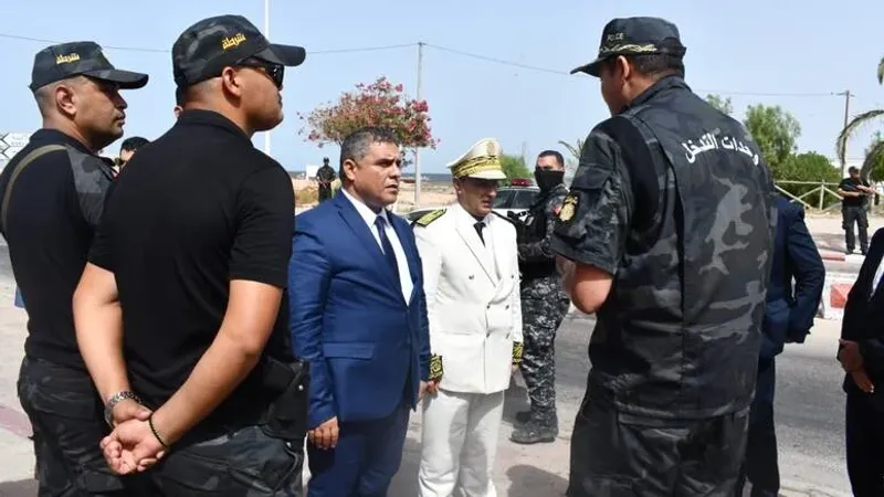 وزير الداخلية يتفقد عددا من الوحدات الأمنية في جزيرة جربة