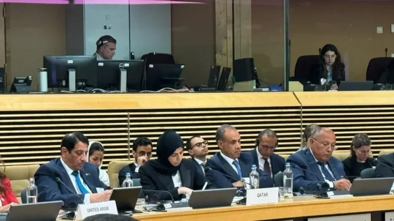 دولة قطر تشارك في اجتماع الشركاء الدوليين بشأن فلسطين في بروكسل
