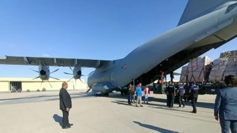 مطار العريش يستقبل طائرة مساعدات بلجيكية لصالح الفلسطينيين بقطاع غزة