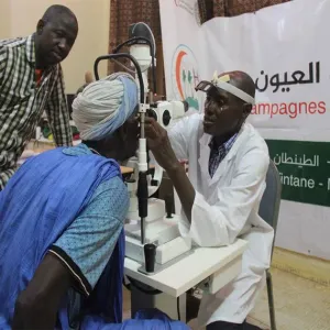 الهلال الأحمر القطري يستكمل المرحلة الثانية لمشروع القافلة الطبية لعلاج أمراض العيون في موريتانيا