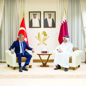 عبر "𝕏": رئيس الوزراء يبحث مع وزير الخارجية التركي التطورات بالمنطقة #العرب_قطر