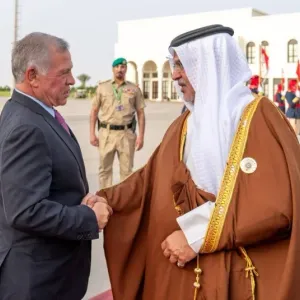 ملك المملكة الأردنية الهاشمية يصل إلى مملكة البحرين للمشاركة في القمة العربية الثالثة والثلاثين