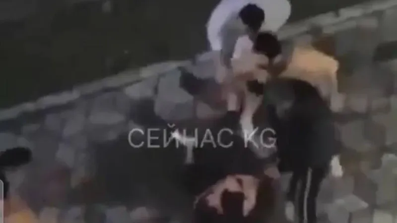 شاهد: شبان مصريون يضربون ويسحلون شاب قرغيزي في قيرغيزستان