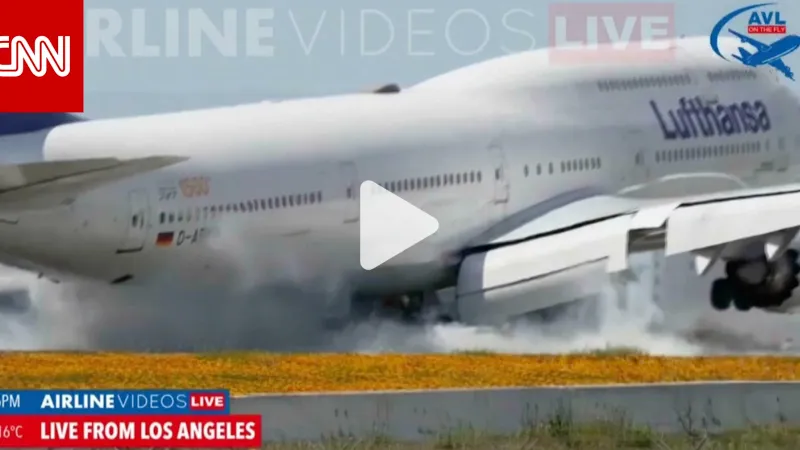 ارتدت عن المدرج بقوة.. فيديو يُظهر محاولة طيار فاشلة في الهبوط بطائرة لوفتهانزا في مطار لوس أنجلوس الدولي