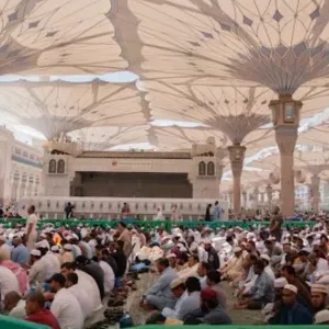 أكثر من 4,2 مليون مصلٍ يؤدون الصلوات في المسجد النبوي الأسبوع الماضي