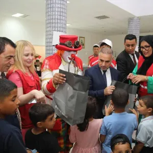 الهلال الأحمر الجزائري يحتفل بعيد الأضحى رفقة أطفال غزة