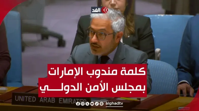 نطالب بوقف دائم لإطلاق النار في #غزة.. كلمة مندوب #الإمارات بمجلس الأمن الدولي #قناة_الغد #فلسطين