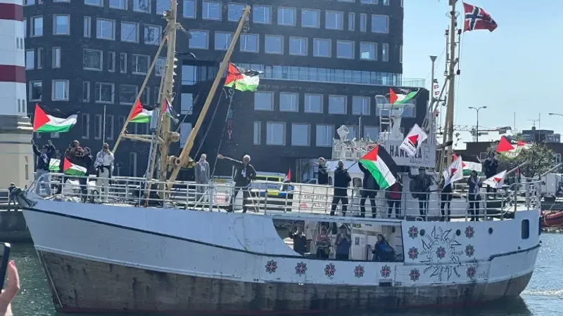 السويد.. سفينة "حنظلة" ترسو في مالمو عشية الاحتجاج على مشاركة إسرائيل في يوروفيجن