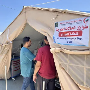 المستشفى الميداني الكويتي يقدم الخدمات الطبية جنوب قطاع غزة رغم انهيار المنظومة الصحية