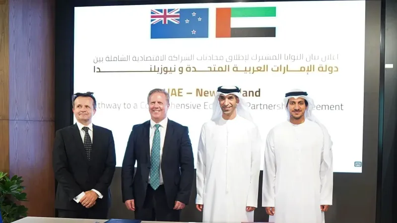 الإمارات ونيوزيلندا تطلقان مفاوضات "الشراكة الاقتصادية"