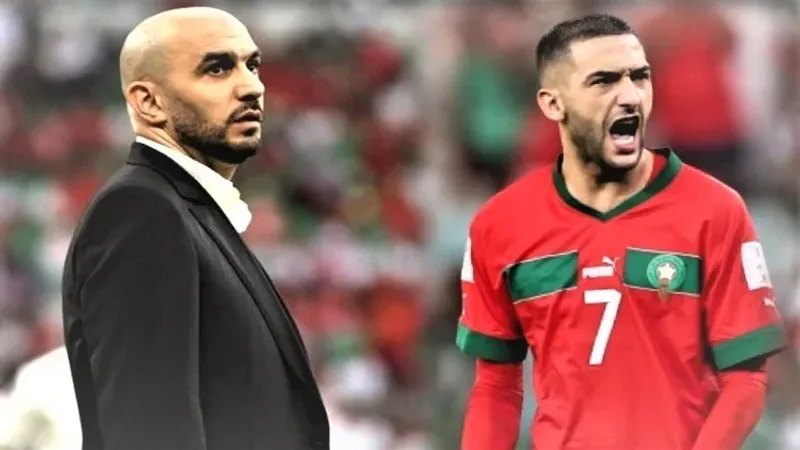 وليد الركراكي يستعد لغياب زياش ويرى في هذا الاعب البديل المثالي