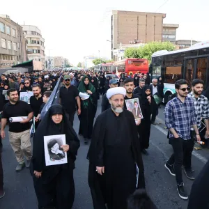 مراسم جنازة لرئيسي في طهران قبل الدفن في مشهد
