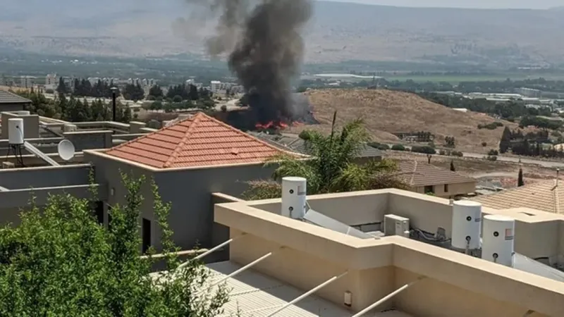 إصابة مستوطن في رشقة صاروخية لحزب الله لمستوطنة كريات شمونة