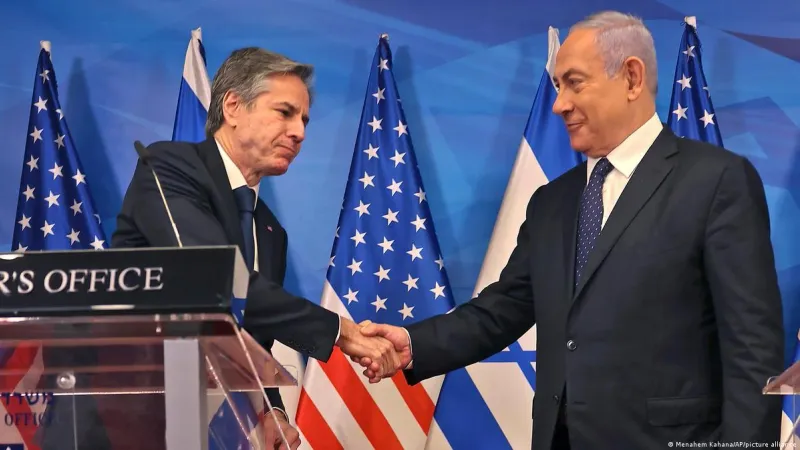 وزير الخارجية الأمريكي: مصممون على التوصل لوقف إطلاق النار بغزة