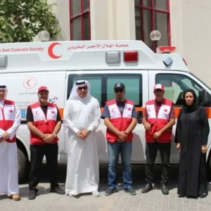الهلال الأحمر يخصص سيارة إسعاف لمرافقة بعثة الحج البحرينية