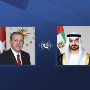 محمد بن زايد والرئيس التركي يتبادلان هاتفياً التهاني بعيد الأضحى المبارك