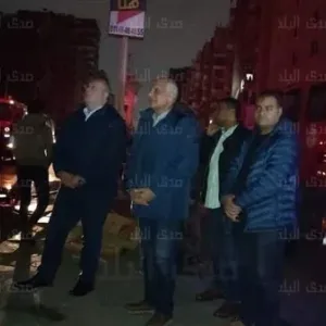 محافظ الجيزة يتابع جهود السيطرة على حريق استوديو الأهرام.. صور