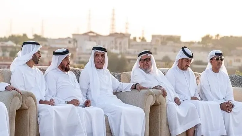 حاكم رأس الخيمة يُعزي في وفاة الشيخ خالد بن سعود بن خالد القاسمي