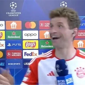 مولر يمازح لاعب ريال مدريد بعد التعادل مع بايرن ميونخ: يريد معرفة خططنا في الإياب