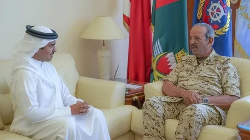 القائد العام لقوة دفاع البحرين يستقبل الشيخ محمد بن خليفة بن حمد بن عيسى آل خليفة