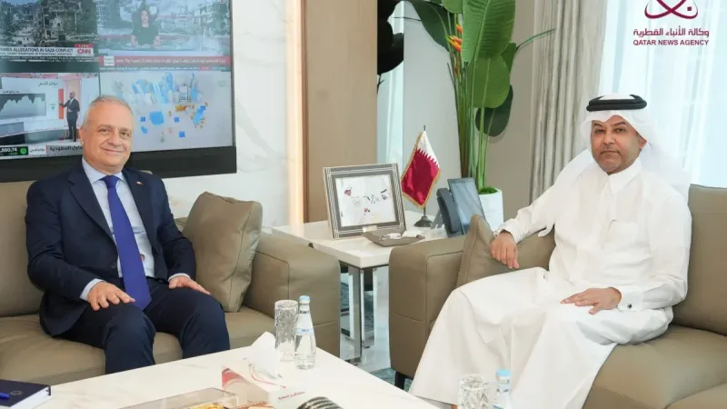  مدير عام وكالة الأنباء القطرية يجتمع مع سفير مالطا