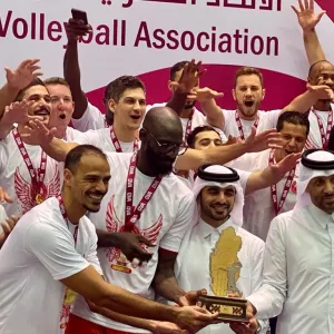 العربي يتوج بلقب بطولة كأس قطر للكرة الطائرة للمرة الـ 18 في تاريخه