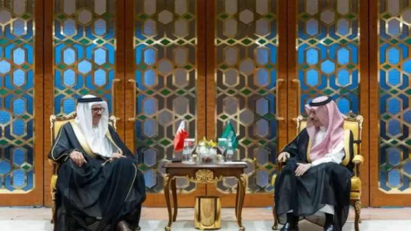 وزير الخارجية يستقبل نظيره البحريني