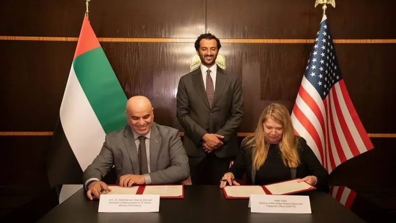 الإمارات وأمريكا توقعان مذكرة تفاهم لتعزيز التعاون بمجال حقوق الملكية الفكرية