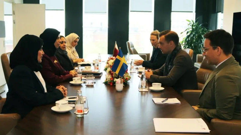 وزير الدولة للتعاون الدولي تجتمع مع مسؤولين من الوكالة السويدية للتعاون الإنمائي ومؤسسات التنمية الدولية