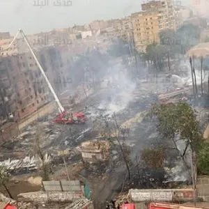 شاهد.. اللحظة الأولى لاندلاع حريق استديو الأهرام في الجيزة |خاص