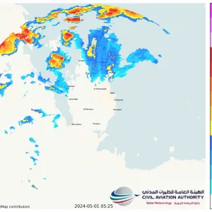 #أرصاد_قطر   استمرار رصد أمطار رعدية على المناطق الشمالية من البلاد ، يرجى الحذر .