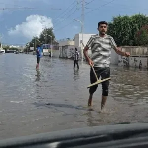 بالصور : أمطار غزيرة تغمر طرقات صفاقس