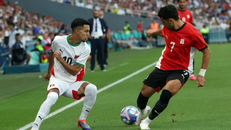 منتخب المغرب يتقدم بهدفين أمام مصر