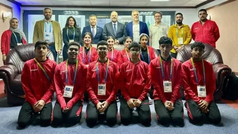 الساعاتي يزور الفريق البحريني المشارك بدورة ألعاب أطفال آسيا